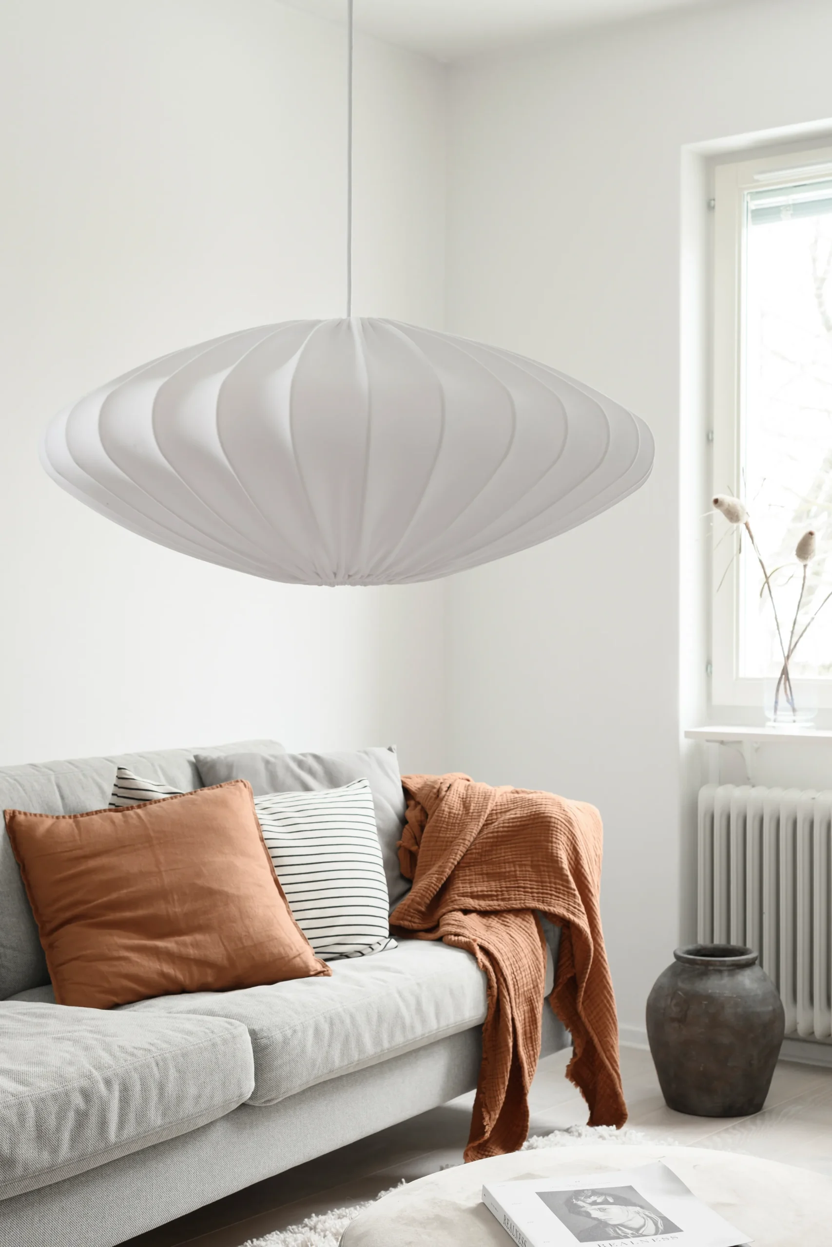 Watt & Veke Abat-jour Ellipse 65 Cm Coton 2 Watt & Veke Abat-jour Ellipse 65 Cm Coton – Image 2