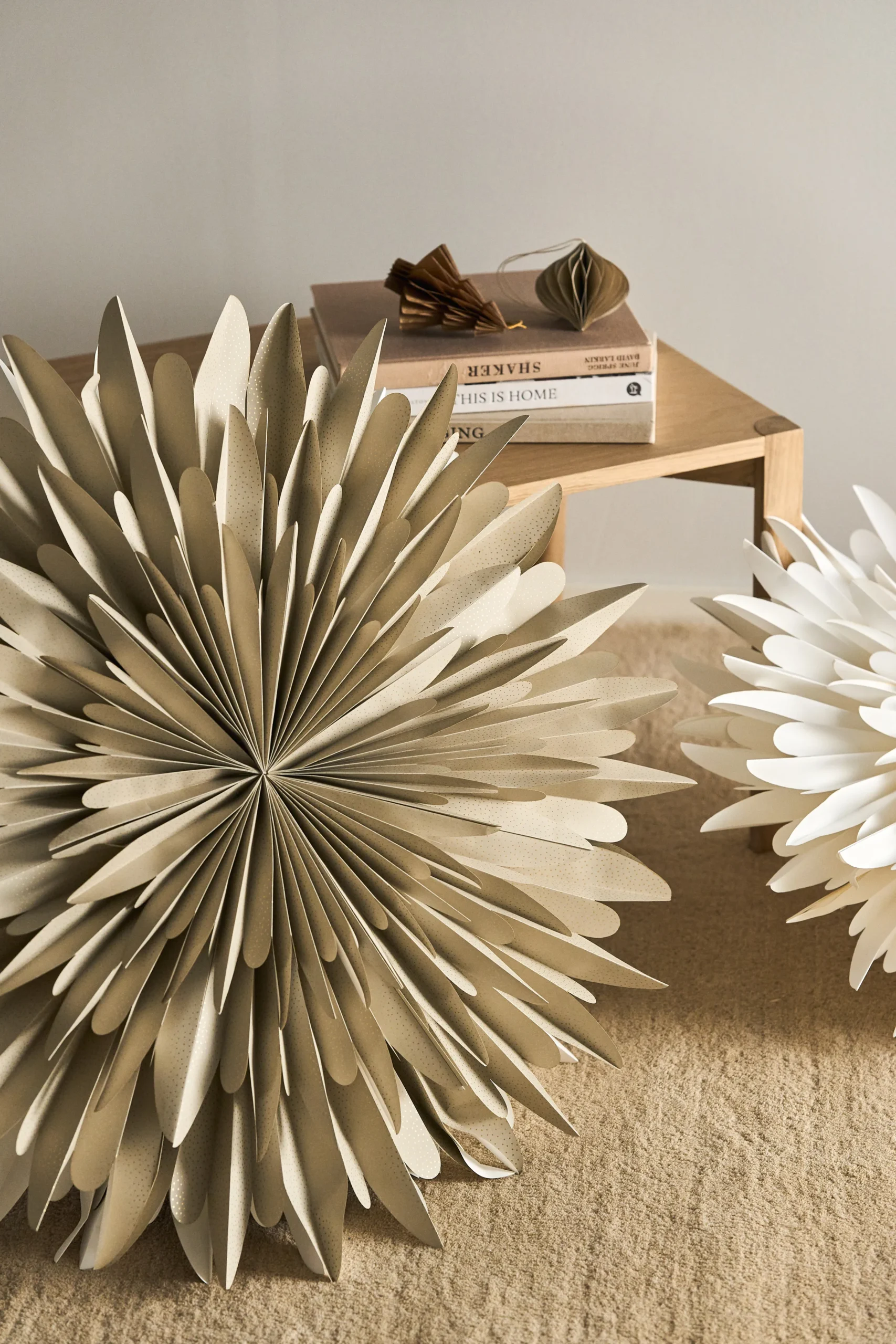 Étoile De L'avent Beige à Pois Luna 4 Étoile De L'avent Beige à Pois Luna – Image 4